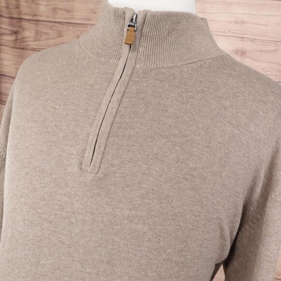 Roundtree & Yorke Sweater Mens 2XL Quarter Zip Pullover Lightweight Knit Casual - Picture 2 of 10